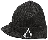 Bioworld Men's Assassins Creed Billed Beanie, Black, One Size