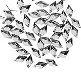 1000pcs White Rhombus 1.5x3x1 Flat Back Rhinestones Flatback acrylic Gems for Nail Art Cards wholesale AF0010-2
