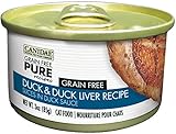CANIDAE Grain Free PURE Recipes Adult Cat Wet Food Duck & Duck Liver Recipe, 3 oz (12-Pack)