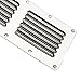Amarine Made Stainless Steel Stamped Louvered Vent - Rectangular-4-1/2 X 9