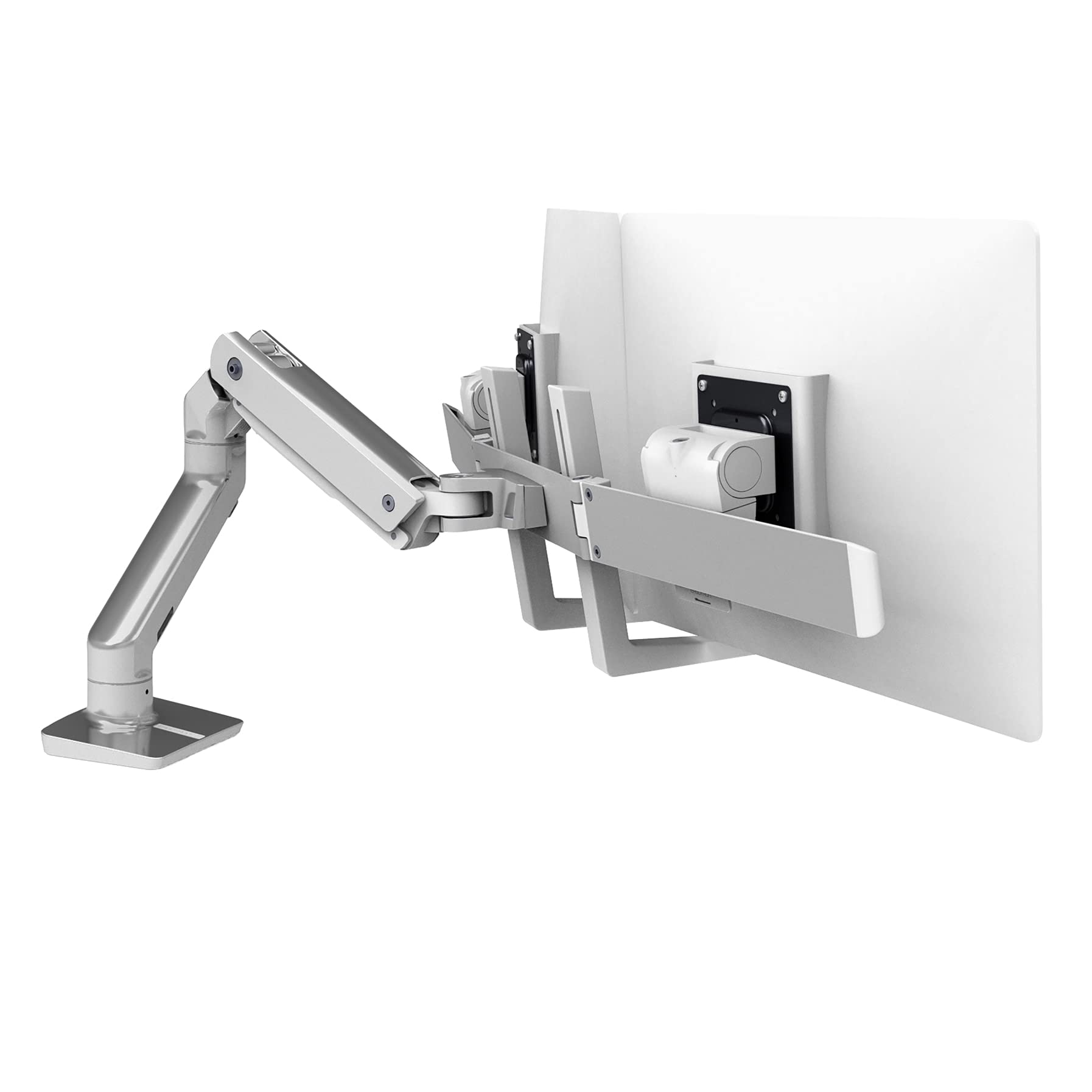 HX Desk Dual Monitor Arm, Polished