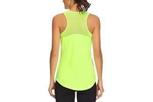 Quccefods Workout Tank Tops for Women Sleeveless Athletic Yoga Shirts Mesh Racerback Tank Tops Gym Workout Clothes