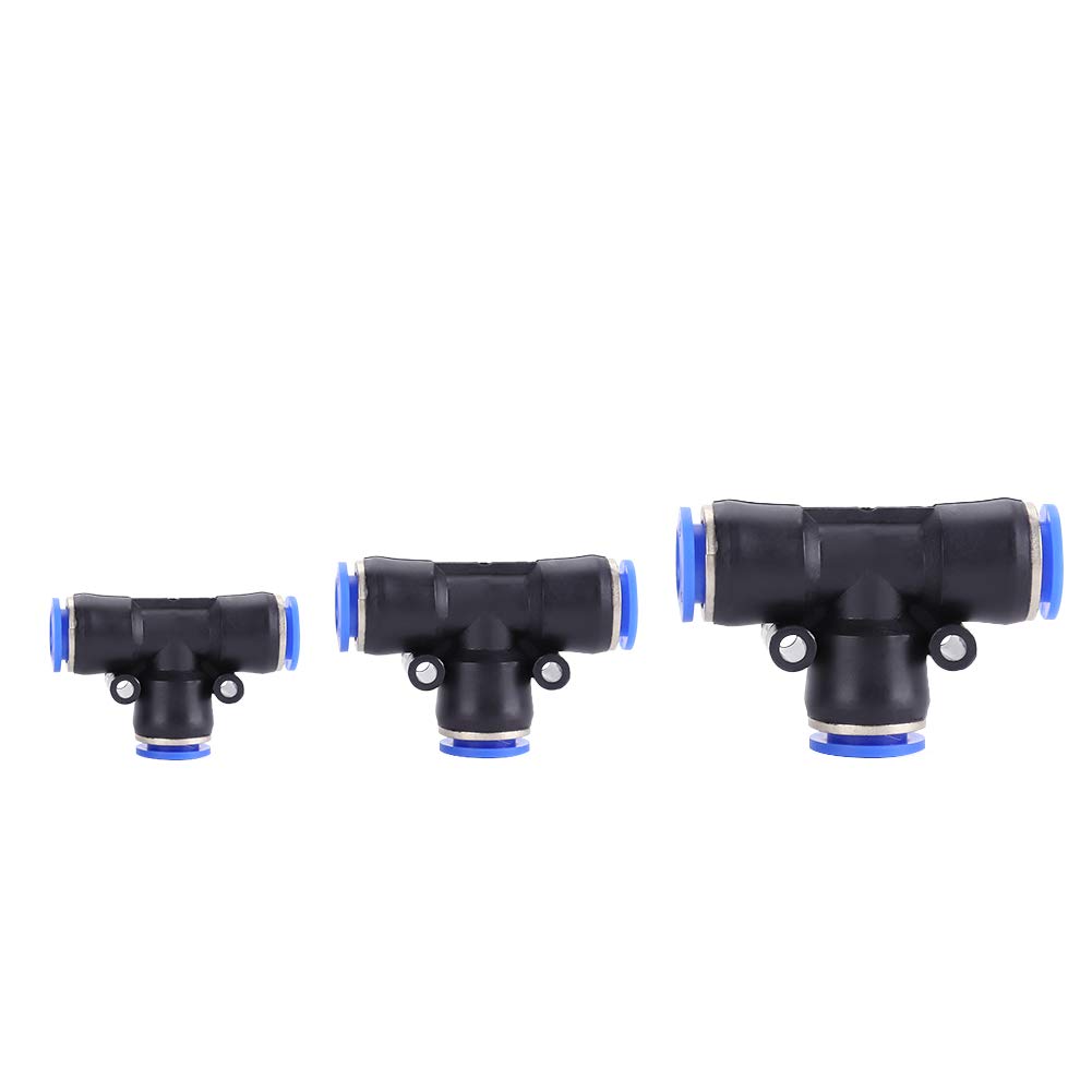 35pcs OD T Type Air Push Quick Fittings Quick Connect Push in to Connect Water Tube Fitting