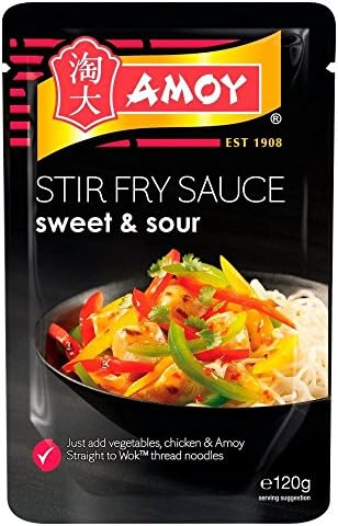 Amoy Straight to Wok Tangy Sweet & Sour Stir Fry Sauce (120g) - Pack of 2