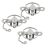 Duke #3 Coil Spring Traps (3 Pack) for Beaver, Bobcat, Coyote, Lynx