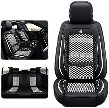 High-end car seat Four Seasons Universal Geely New emgrand gs Bo Yue gl King Kong Vision x3 Bin Rui Bin Yue All-Inclusive 5D (Color : White, Size : A)