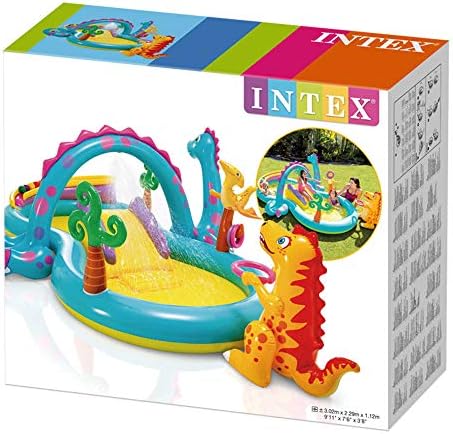 intex inflatable dinosaur water play centre