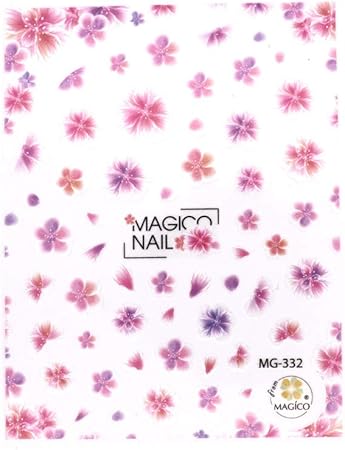 Amazon ネイルシール レジン 春 フラワー 花 桜 ピンク 可憐ネイルシール ピュアリティフラワーシール Mg 332 Iro Gel シール ステッカー 通販