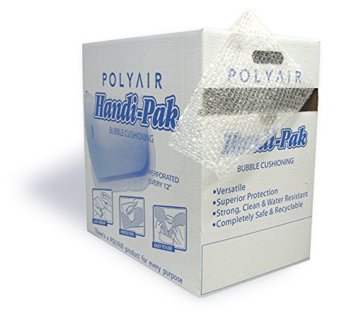 Polyair Handi-Pack HPS12 Durabubble Bubble Cushion Dispenser Style Box, 12"X 175', 3/16" Thickness