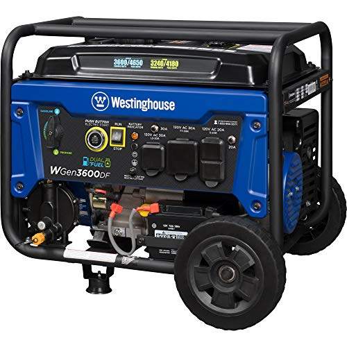 Westinghouse WGen3600DF Dual Fuel (Gas and Propane) Electric Start