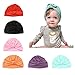 CANSHOW 6 Pcs Baby Hat Girl Newborn Beanie Cute Soft Cotton for Infant Girl Turban 3-12 Months