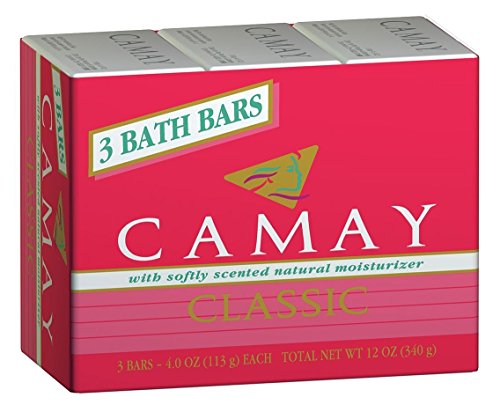 Camay Soap 12-pack, Pink Classic Softly Scented Beauty Bar, 3 bars, 4.0 oz. each, total of 12 bars