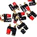 Bluecell 10pcs Black and Red Plastic Shell Speaker Terminal Binding Post Power Amplifier Dual 2-way Banana Plug Jack