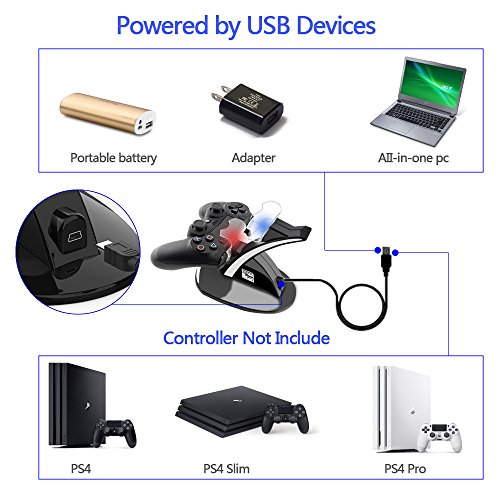 3 Controller+Charger+Charging+DualShock+PlayStation+4