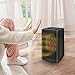1500W / 750W Ceramic Space Heater with Overheat Protection & Tip-Over Protection, Portable Heater with Thermostat Control for Office and Home