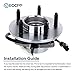 ECCPP Wheel Hub and Bearing Assembly Front 515029 fit 2000-2019 Ford F-150 Ford F-150 Heritage 4WD Replacement for 5 lugs wheel hub with ABS 3 Bolt Flange 2 pcs