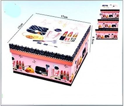 IT - Juego de 3 cajas sexy con fantasía de maquillaje (Tipo matrioska): Amazon.es: Hogar