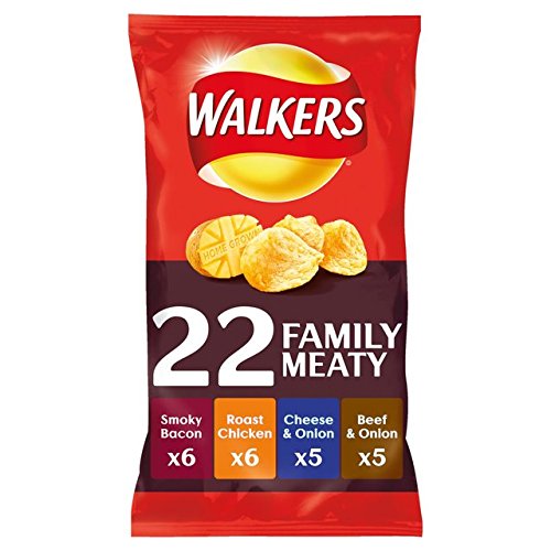 Walkers Meaty Variety Potato Crisps 22 Pack by Walkers