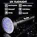 UV Blacklight Flashlight, Ka June Upgraded 395nm 100 Led Ultraviolet Flashlight Professional Pet Urine Stains Detector for Dog/Cat, Scorpions Hunting, UV Light for Home & Hotel Inspection