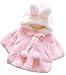 Baby Girl Fur Winter Warm Coat Cloak Jacket Thick Warm Clothes 6-12Months Pink