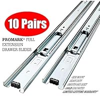 10 Pack Promark Full Extension Drawer Slide (22 Inches)