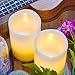Kohree Flameless Candles LED Remote Control Candles Real Wax Battery Operated Retro Unscented Ivory Votive Pillar Candles Light, Warm White (Pack of 2)