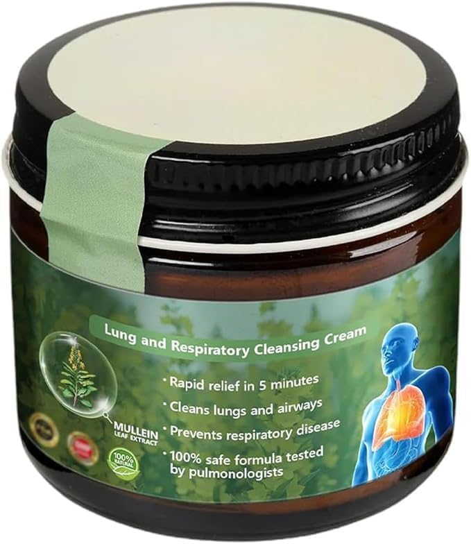 Clear Lung Repair Cream, Lung Cream, Natural and mild for Promote Lung Circulation（60G）