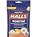 HALLS Soothe Variety Pack Honey Vanilla, Honey Chamomile NightTime and Honey Cough Drops, 30 Count (Pack of 12)