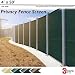 BOUYA 4x50 Privacy Fence Screen Heavy Duty for Chain-Link Fence Privacy Screen Commercial Outdoor Shade Windscreen Mesh Fabric with brass Gromment 160 GSM 88% Blockage UV 4&prime; x 50&prime; Green
