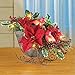 Collections Etc Lighted Sleigh Elegant Christmas Centerpiece Decoration with Cardinals, Poinsettias, Pinecones & Holly