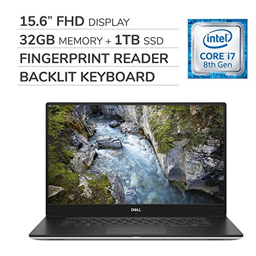 Dell Precision 5530 Premium 15.6″ FHD IGZO4 Laptop Notebook Computer,Intel 6-Core i7-8850H 2.60 GHz,32GB RAM,1TB SSD,Nvidia Quadro P1000,Backlit Keyboard,No DVD,Webcam,Bluetooth,Wi-Fi,HDMI,Win 10 Pro
