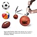 MINGRU Ball Pump for Basketball, Soccer, Volleyball, Rugby, Water Polo Ball & Other Inflatables Air Pump, Needles and Nozzles Included (3 Pack - Blue+Green+Orange, 8