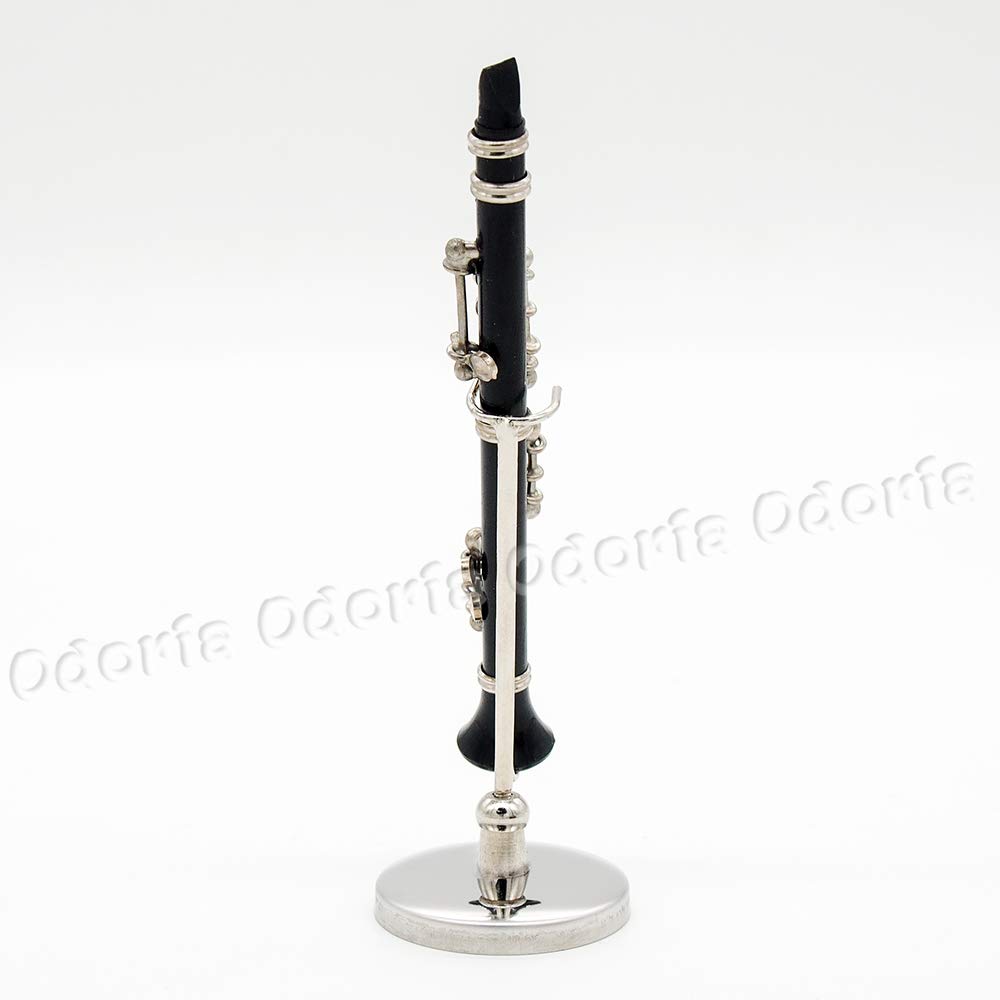 Odoria 1 12 Miniature Clarinette Avec Supporter Et Etui Instruments De Musique De Maison De Poupee Poupees Et Accessoires Accessoires