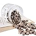 Champagne Gold Sealing Wax Beads, Yoption 210 Pieces Octagon Wax Seal Beads with Candles and Melting Spoon for Embellishment of Cards Envelopes, Wedding Invitations, Wine Packages, Gift Ideas
