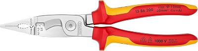 KNIPEX 13 86 200 SB Pliers for Electrical Installation VDE 1000V 200 mm