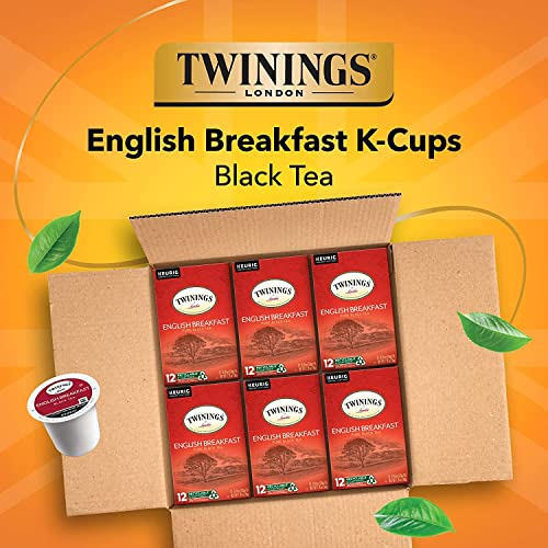 Twinings English Breakfast Tea KCup Pods for Keurig, Caffeinated, Smooth, Flavourful, Robust