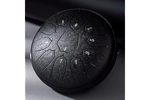 GENERIC Rain Drum for Outside Garden, Chakra Drum for Rain Outdoor, Steel Tongue Drum Rain Chime, Drum Rain Chime Waterproof, upgrade chakra Drum 6 Inches 11 Notes, Chakra Rain Drum Outdoor