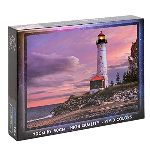 Cosmik 1000 Piece Jigsaw Puzzle for Adults Lighthouse Evening Scenery