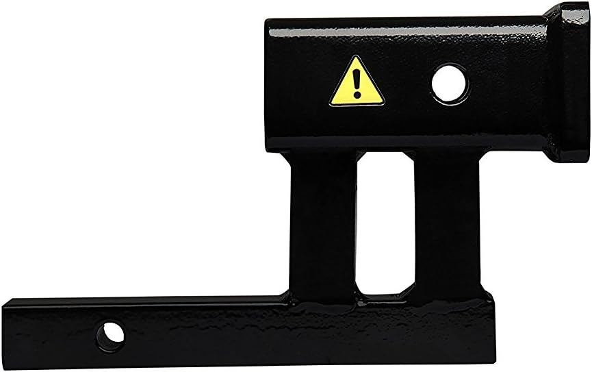 Tulga Fifth Wheel Co Hitch Adapter 1 1/4" Inches to 2" Inches Towing Hitch Receiver Mount Bar Extender Drop Rise for Bike Rack Cargo Carrier