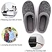 HomeTop Men's Comfort Breathable Moisture-Wicking Spring Summer Slip On Memory Foam House Slippers Shoes Indoor/Outdoor (9-10 D(M) US, Gray)