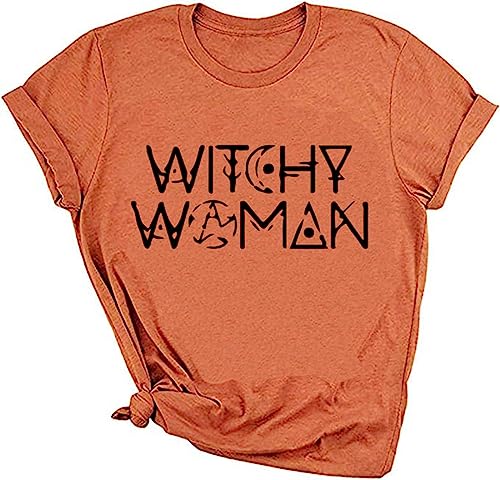 kfulemai Womens Halloween T-Shirt Funny Short