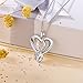 925 Sterling Silver Infinity Faith Hope Love Heart Pendant Necklace for Women