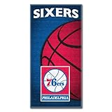 NBA Philadelphia 76ers Emblem Beach Towel, 28 x 58-Inch