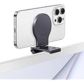 Stouchi Continuity Camera Mount for Desktop Monitor, iMac Compatible iPhone Webcam Mount with Mag-Safe for Mac Desktops and Displays, Apple TV 4K