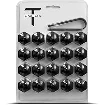 24pc Matte Black Wheel Lug Nut Cover Caps For Tesla Cybertruck, Model Y, Model 3