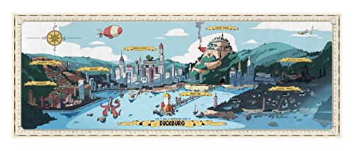 DuckTales - Duckburg Map Poster