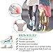 (4pcs)Arch support,Arch Compression Sock with Soft Gel Cushion*REUSEABLE* Plantar Fasciitis Sleeves Shoe Insert Insole,Arch Brace Great For Flat feet & Foot Pain Relief -Men & Women-Large M5-13/W7-15.thumb 4