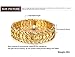 Suyi Men's 18K Gold Plated Link Bracelet Classic Carving Wrist Chain Link Bangle Width