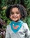 Zippy Fun Baby and Toddler Bandana Bib - Absorbent 100% Cotton Front Drool Bibs with Adjustable Snaps (4 Pack Gift Set) Boys Woodland Animals