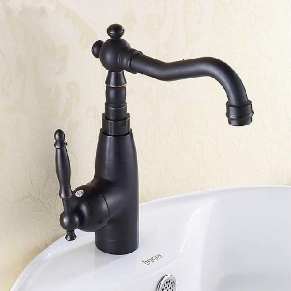 Waschtischarmaturen Schwarz antike Messing Retro Waschbecken Wasserhahn ...